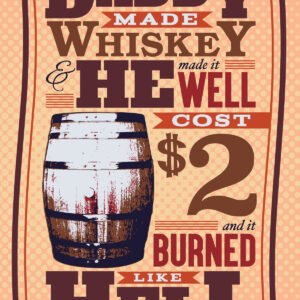 Daddy Made Whiskey and He Made it Will Cost $2 and it Burned like Hell