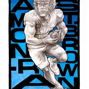 Amon-Ra St. Brown Detroit Lions Playoffs poster