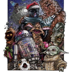 A Star Wars Christmas poster
