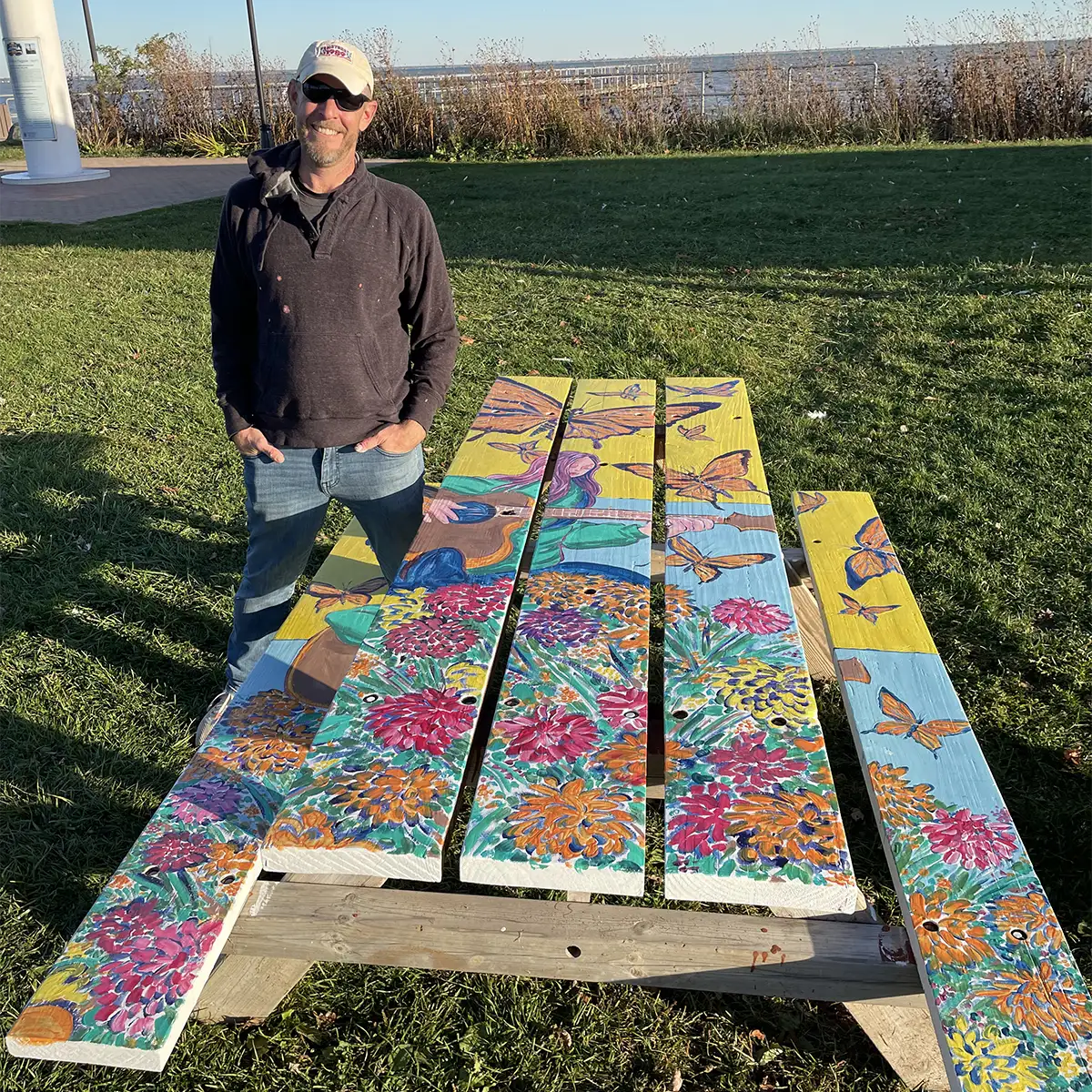 Picnic table painting